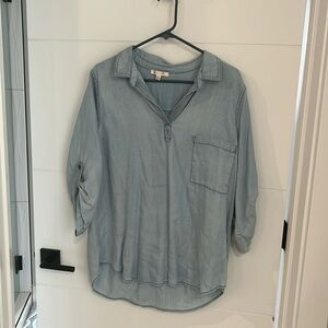 Denim 3/4 shirt